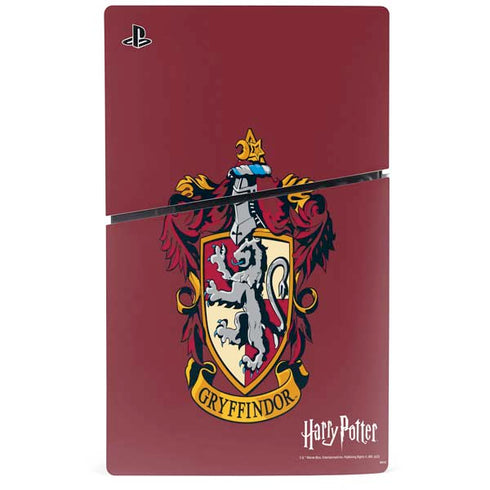 Wizarding World Harry Potter Gryffindor House Crest PS5 Slim Digital Edition Console Skin